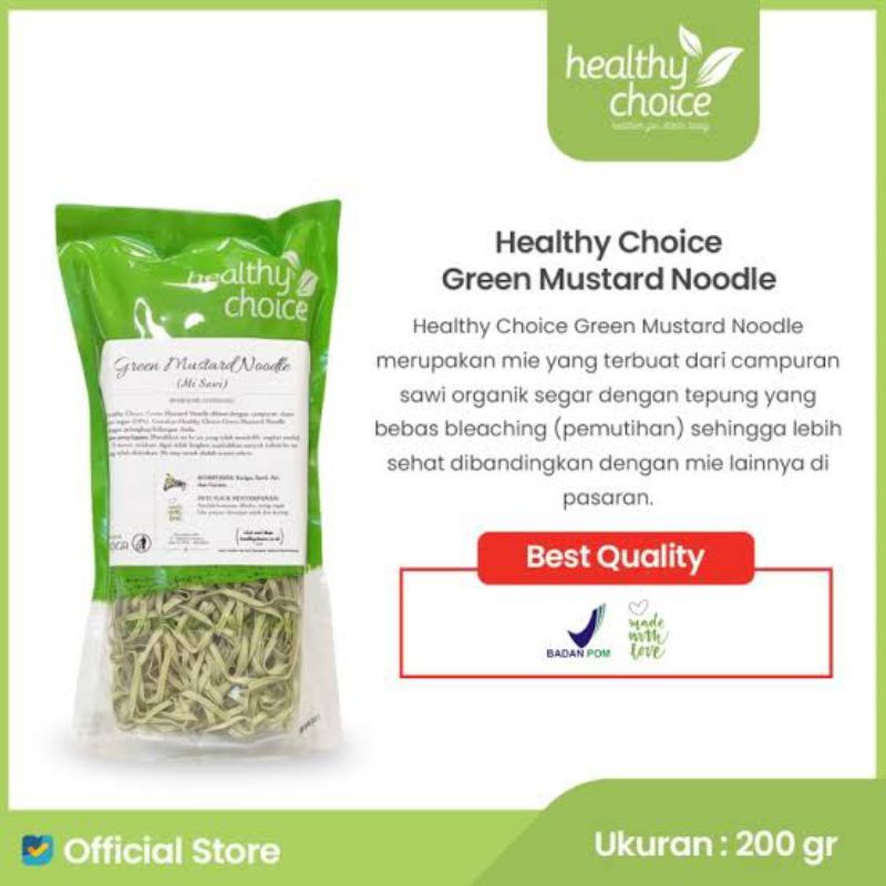 

HEALTHY CHOICE GREEN MUSTARD NOODLE 200GR