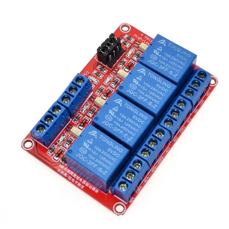 Relay module optocoupler isolation 4 channel (1510)