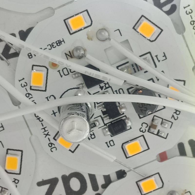 Led Ac dob  Nyala Kuning warmwhite (BM)