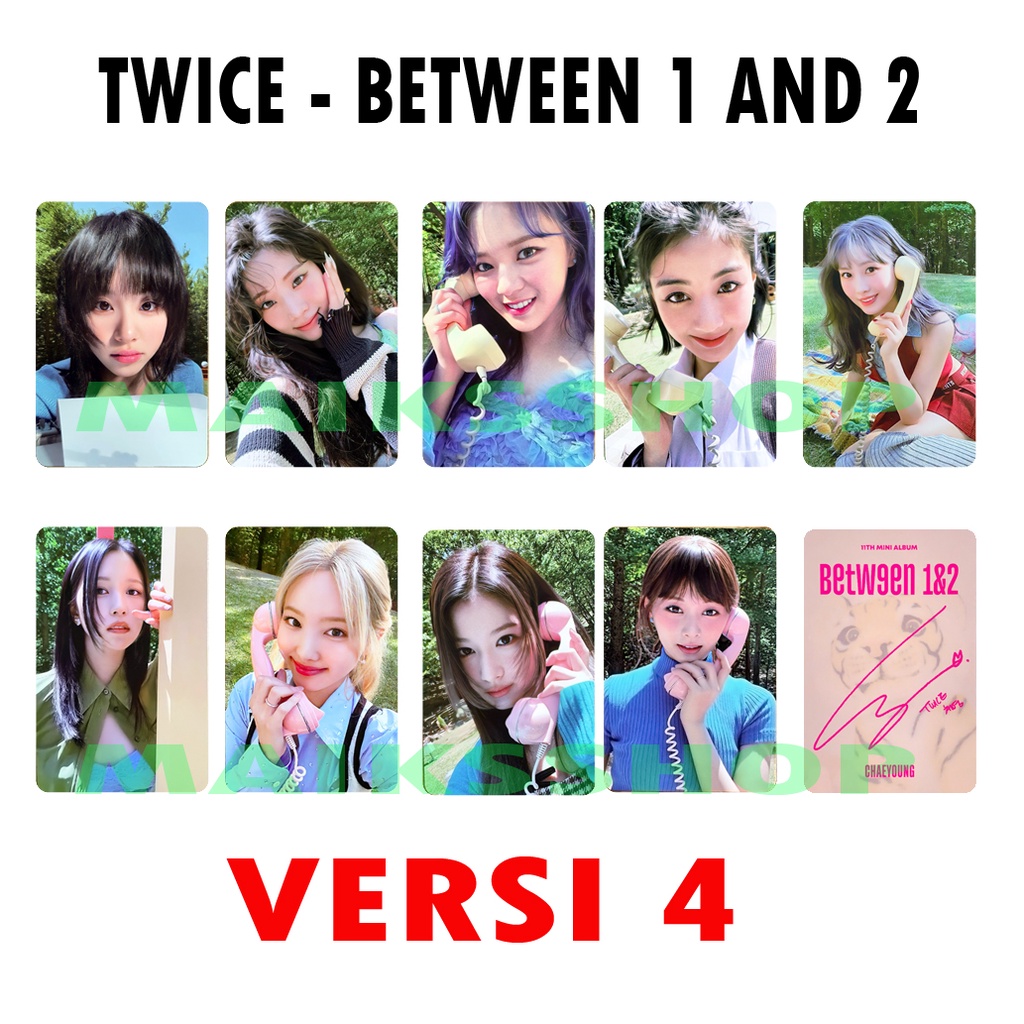 Twice Between 1 and 2 Photocard Kpop