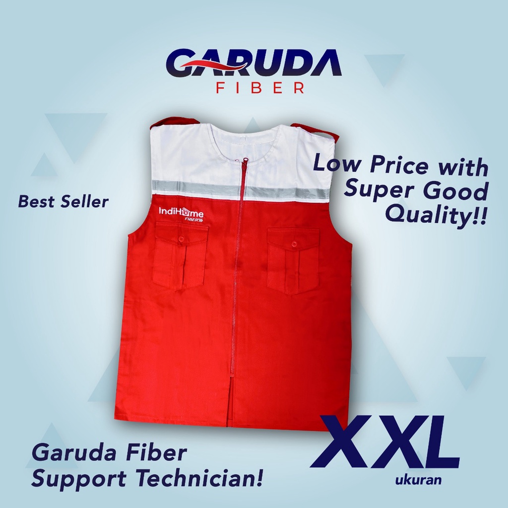 Rompi Indihome Seragam Telkom Kualitas Bagus - Ukuran XXL