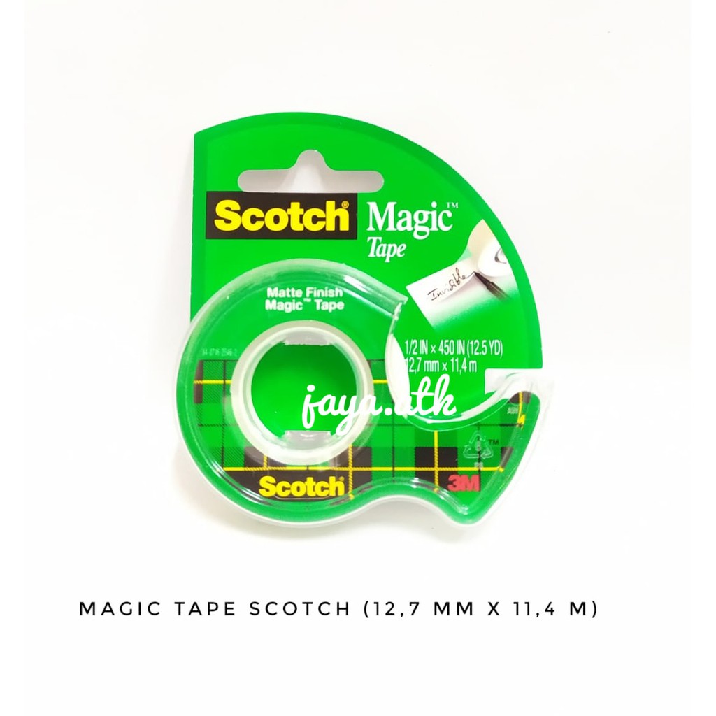 SOLASI MAGIC TAPE SCOTCH 3M SOLASI ISOLASI SOLATIP BENING MAGIC AJAIB 104 CAT 12 MM X 11,4 M