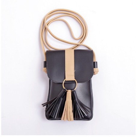 TAS  Tas Wanita Cewek Murah Import Branded Fossil Original Model Terbaru - Hitam Cream  IWAZAH OFFI