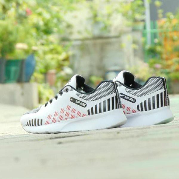 Terbaru Sepatu Sport Casual Nike Airmax Zoom Grade Ori - Kombinasi Putih - Az1 - Terbaru