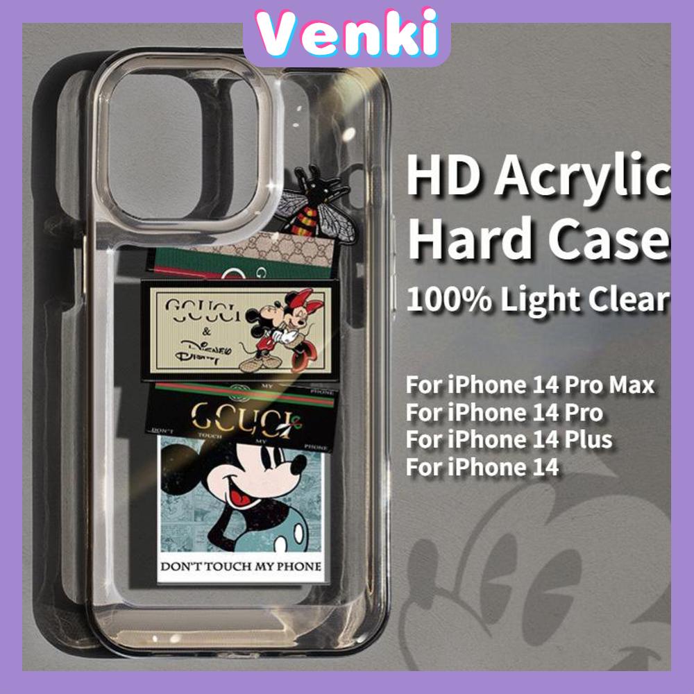 iPhone Case HD Acrylic High Quality Hard Case Metal Button Protection Camera Shockproof Cartoon Cute Compatible with iPhone 14 Pro Max 14 Plus 13 Pro Max 12 Pro Max 11 XR 7Plus