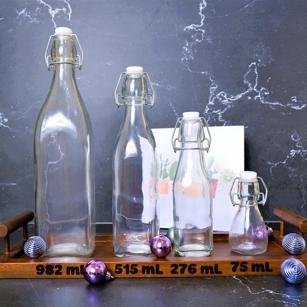 Botol Bormioli Swing Kotak 1 Liter Botol Kaca 1000 mL Botol Bormioli Swing Kotak 1 Liter Botol Kaca 1000 mL