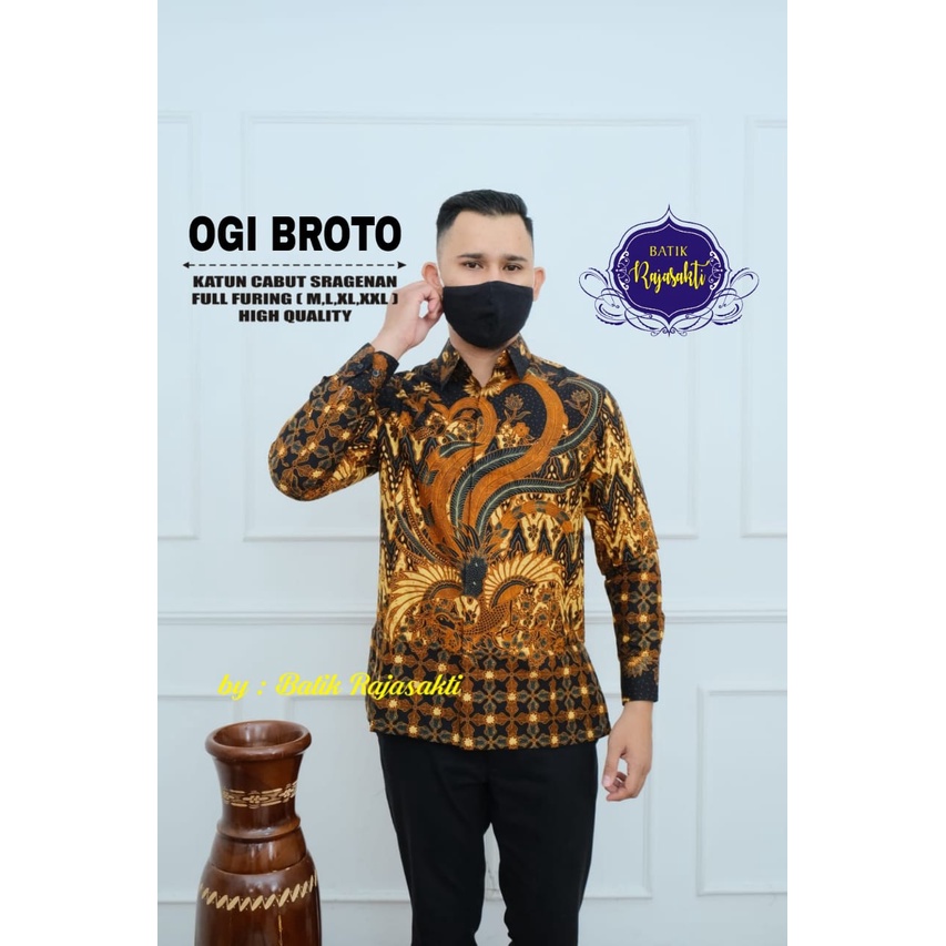 OGI BROTO RAJASAKTI KEMEJA BATIK PRIA SOLO LENGAN PANJANG PENDEK LAPIS FURING PREMIUM QUSYAIRI ALTAMIS BIRU DUO BRAHMA BIRU BAHRAN DHIAULHAQ DAMAR LANGIT MADUKARA JIWATRENTEM MACAM KUJANG NAJMUDDIN ABRAR WIJAYA MANUK PRING 2 RAINBOW BABON GREY 2 BLUE