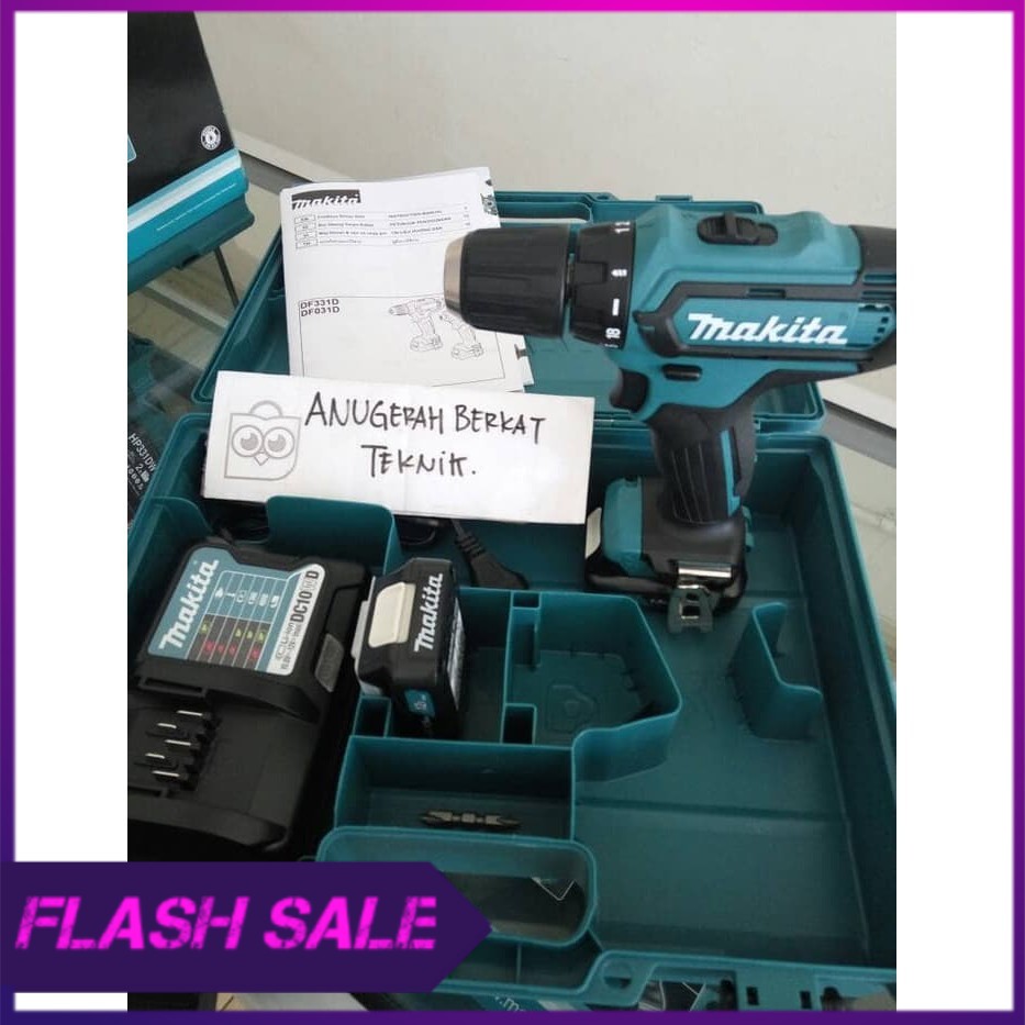 Makita DF 331 DF331 Paket Bor Baterai Makita