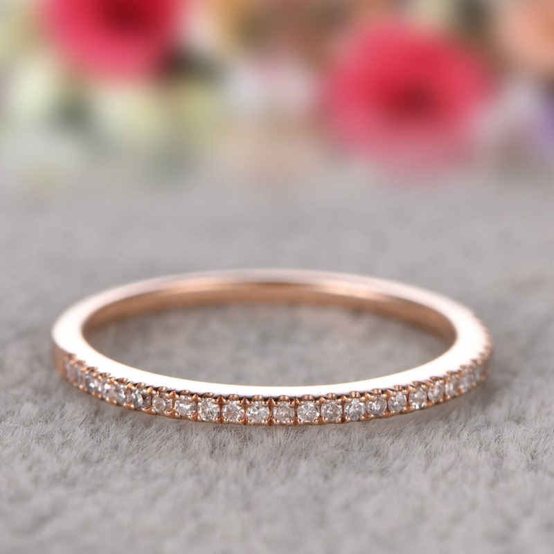 Cincin Pasangan Warna Rose Gold Untuk Wanita