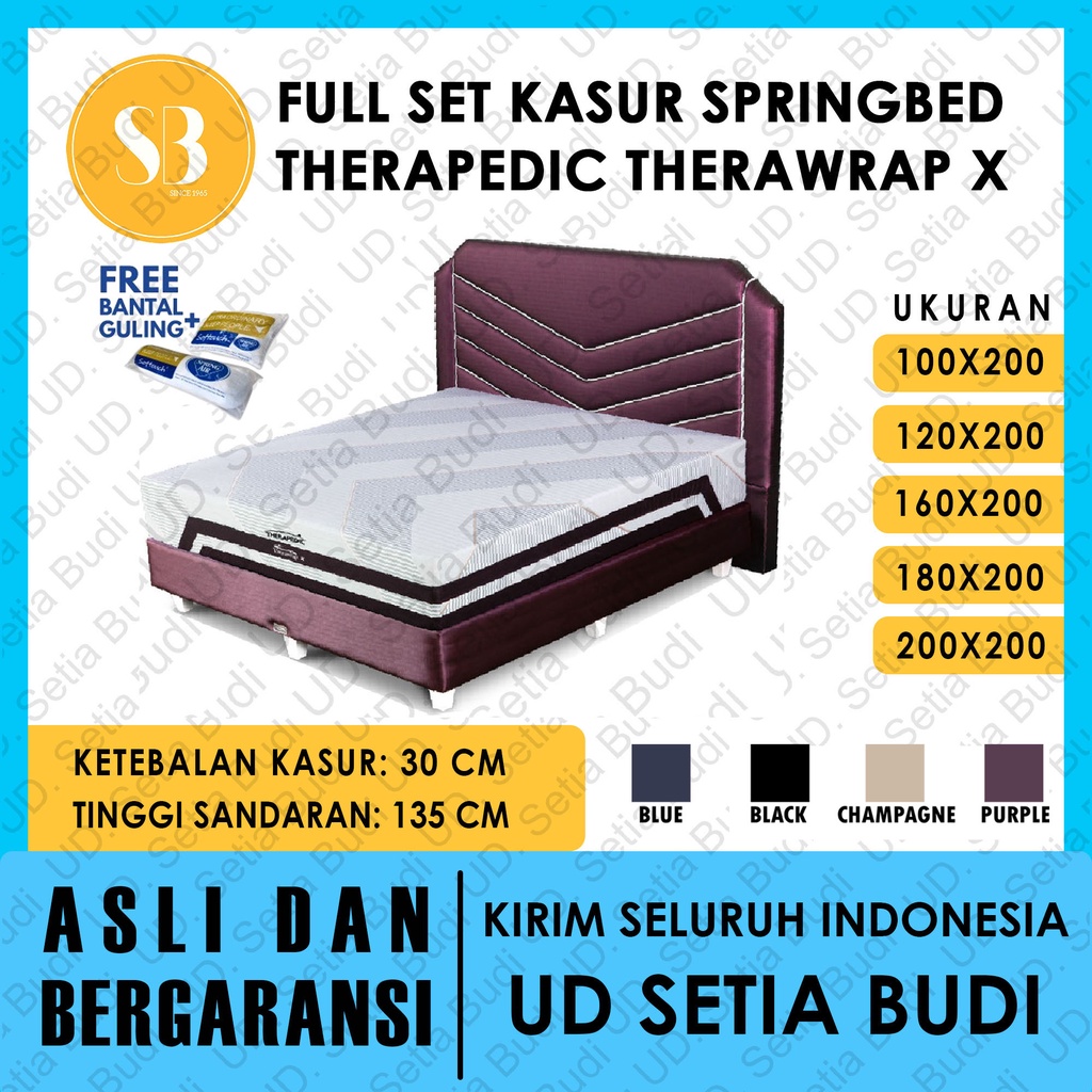 Set Kasur Therapedic Therawrap X Xtra Firm