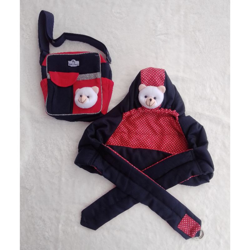 tas bayi plus gendongankerutbayi boneka panda