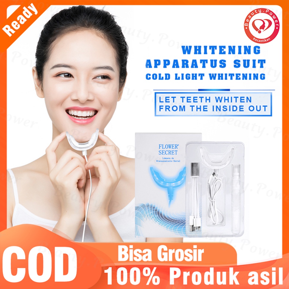 Teeth Whitening Alat pemutih gigi perawatan kesehatan mulut personal. Set alat pemutih gigi profesional memutihkan gigi kuning perokok