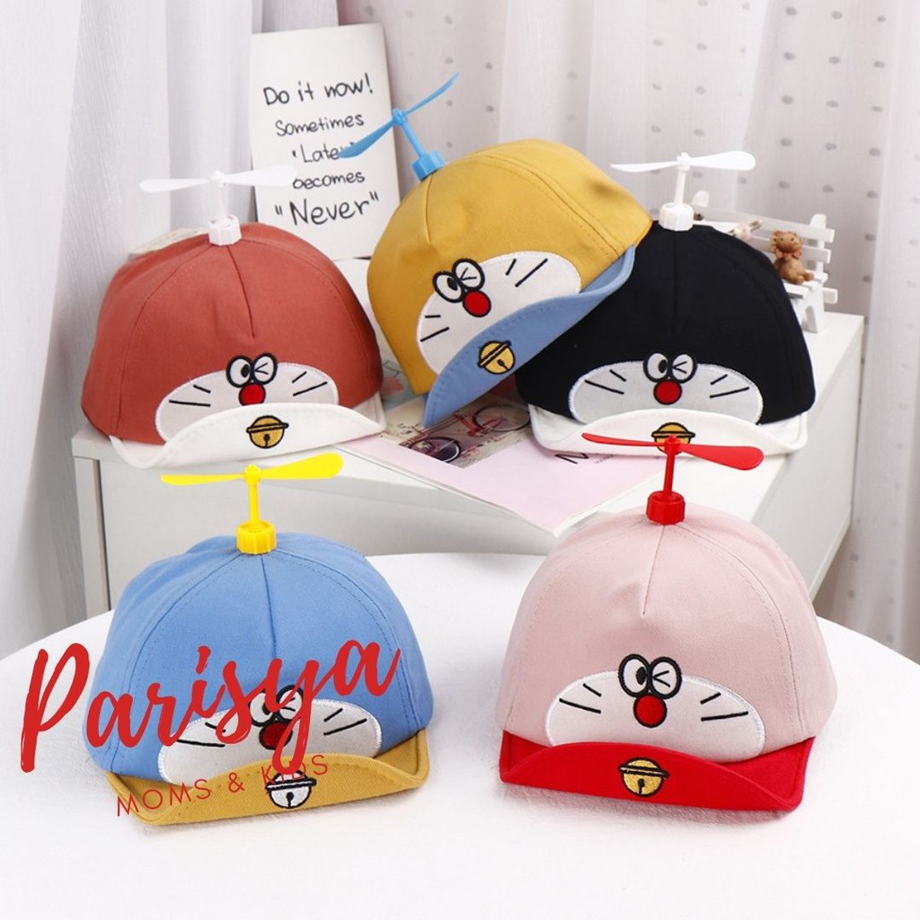 [Import] Topi Bayi Baseball Karakter Doraemon Baling-Baling Bambu, Lucu dan Unik (Topi-146)