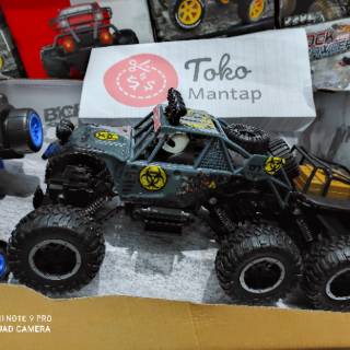 Rc Offroad Rock crawler 6 WD mainan remot kontrol skala 1