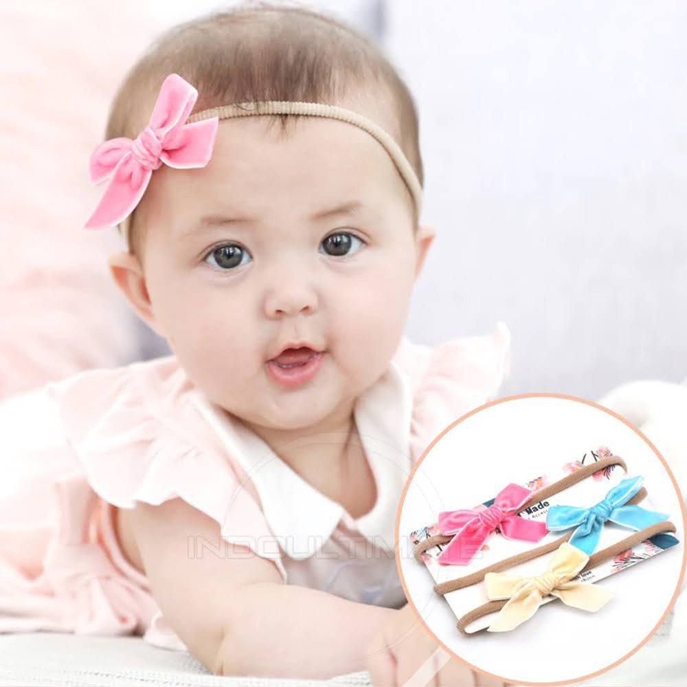 3in1 Bando bandana Bayi Hiasan Kepala Bayi TY-33 Pita Hiasan Rambut Pita Rambut Bayi Bandana Anak