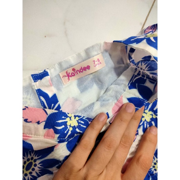 BAJU PRINCESS ANAK PEREMPUAN PITA LEBAR BAHAN ADEM KAINDEE 2 - 5 TAHUN