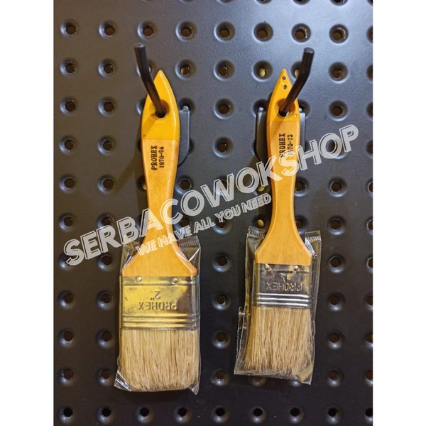 Hasston Prohex Kuas Cat 1 1/2 Inch Gagang Kayu Paint Brush Lebar 38 mm Harga Satuan Termurah Berkualitas