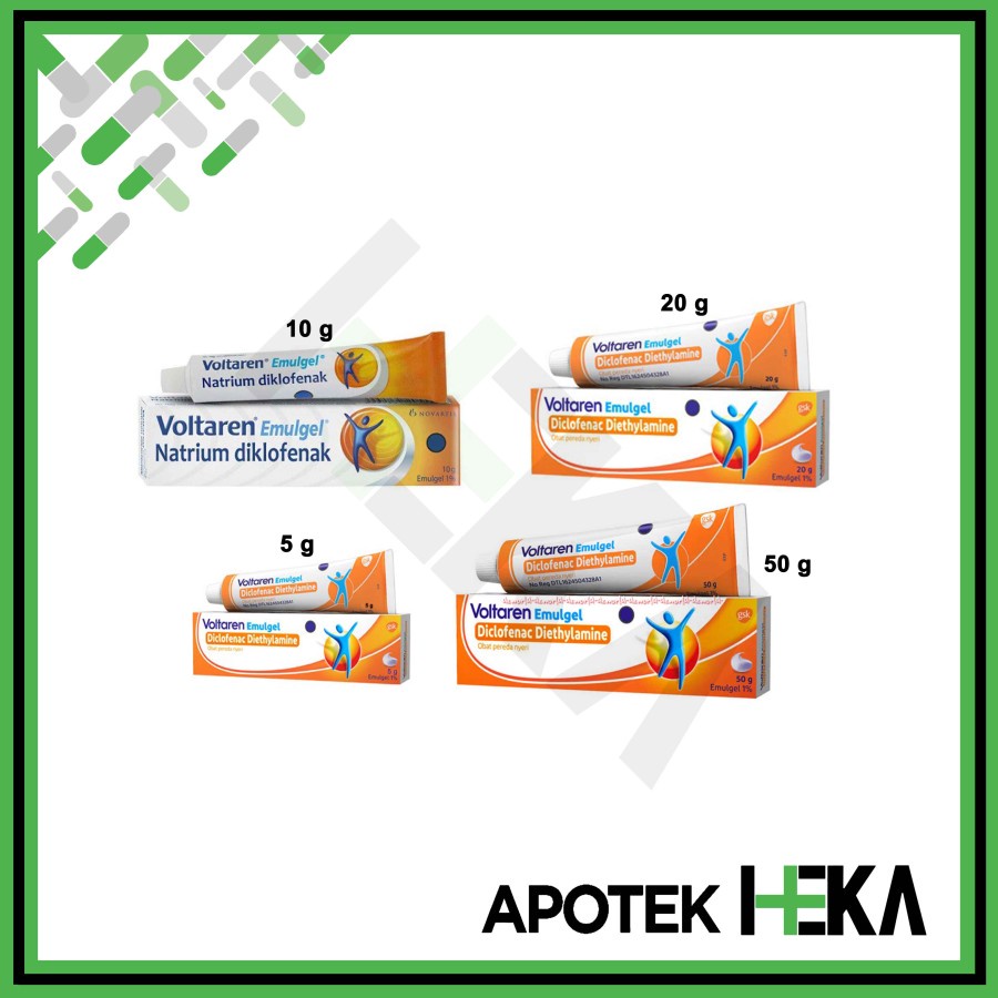 Voltaren Gel Natrium Diklofenak - Salep Pereda Nyeri Otot (BANDUNG)
