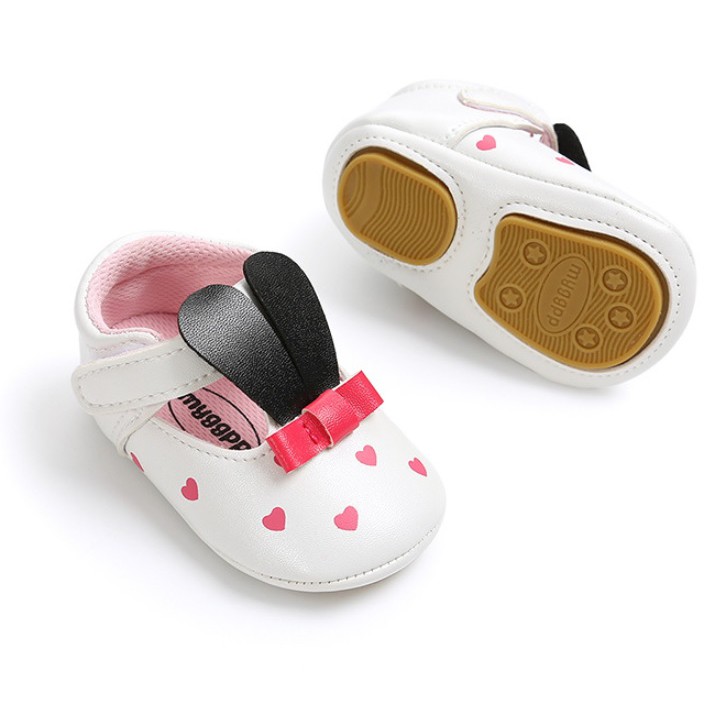 Prewalker sepatu bayi import motif telinga kelinci hitam