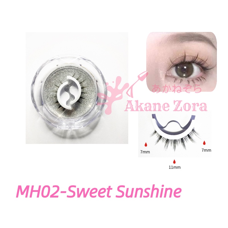 Akane Zora Bulu Mata Palsu Tanpa Lem Bulu Mata Magnet Natural False Eyelashes Bulu Mata Eyelash Extension Tidak Perlu Lem Eyelash Extension Bulu Mata Palsu Natural Penjepit Bulu Mata Eyelash Curler Make Over Eyelash Magnet