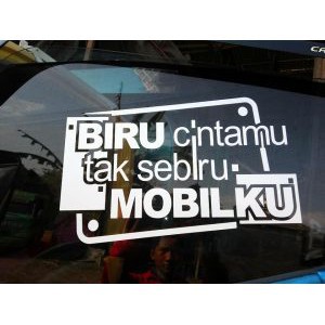 Costum Teks stiker kaca mobil