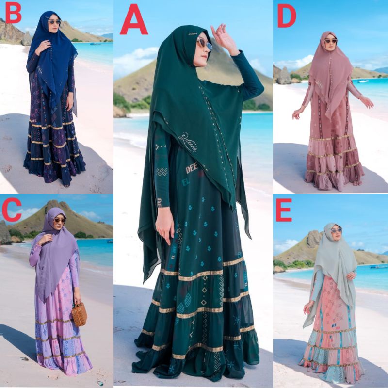 LABUAN BAJO SERIES / ORIGINAL EL.DEENAA SYARI BY KANAYA SYARI / SET KHIMAR