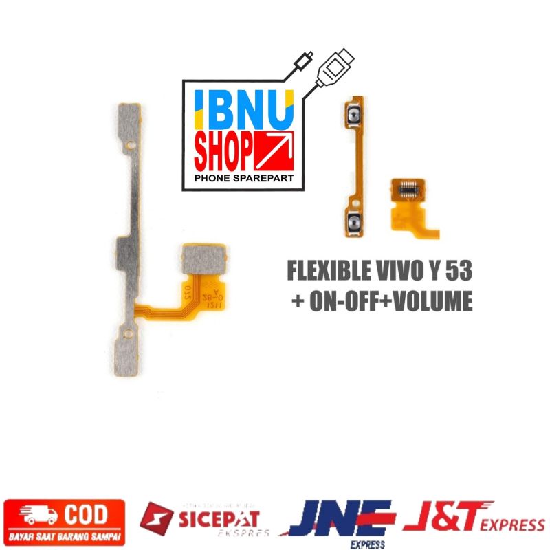 Flexible Flexibel On off Volume Vivo Y53 1606 - Fleksibel Fleksible Tombol On Of Power Original