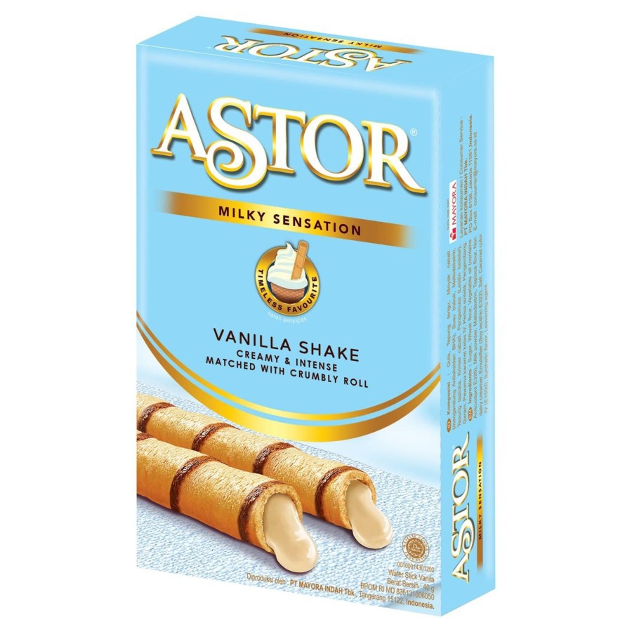 [HALAL] Astor Wafer Roll Stick Stik 40gr All VARIAN Chocolate Vanilla Matcha