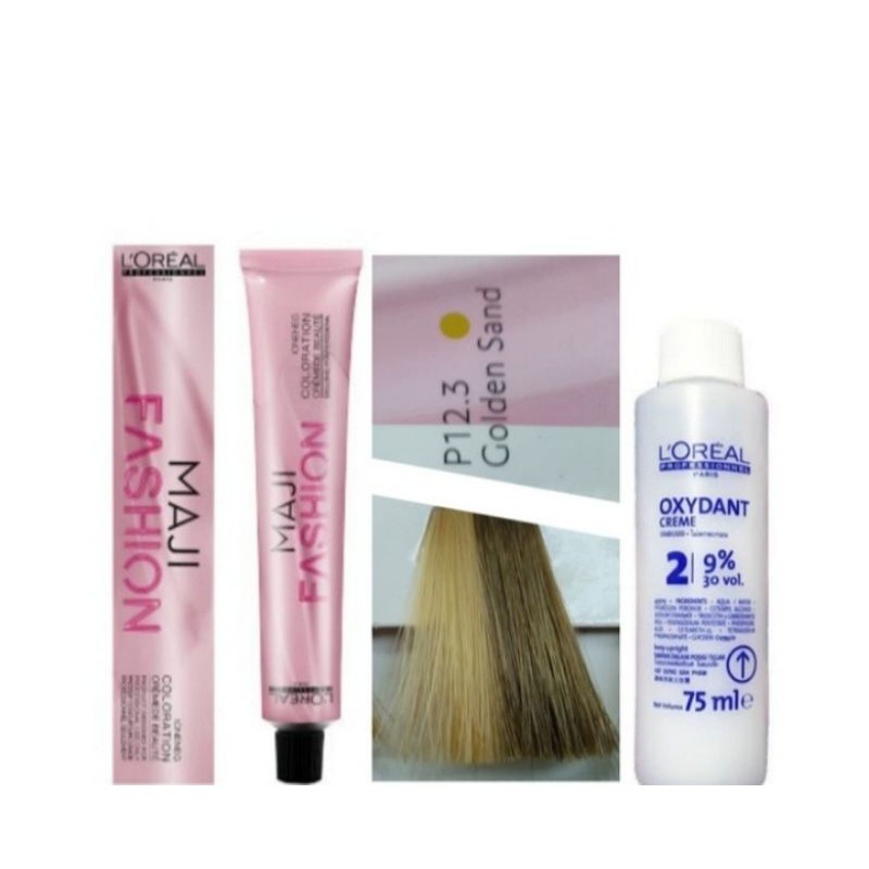 Cat rambut loreal majifashion no P12.3( Golden sand )