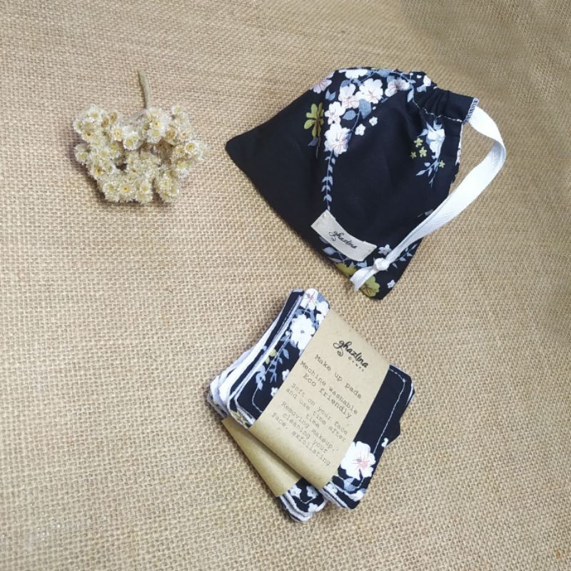 KAPAS KAIN MOTIF BUNGA / COTTON PADS