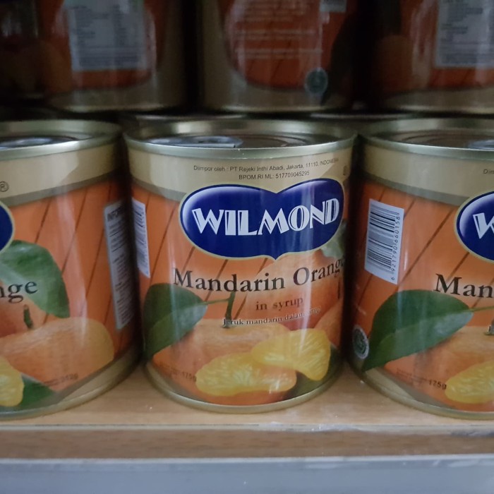 

5ds45ss Wilmon Mandarin In Cans / Buah Jeruk Mandarin Kaleng 175Gr Xa20X1