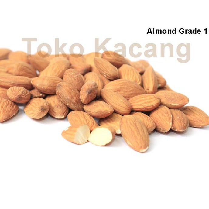 

ENAK Kacang Almond Kulit Ari Mentah 500g TERLEZAT