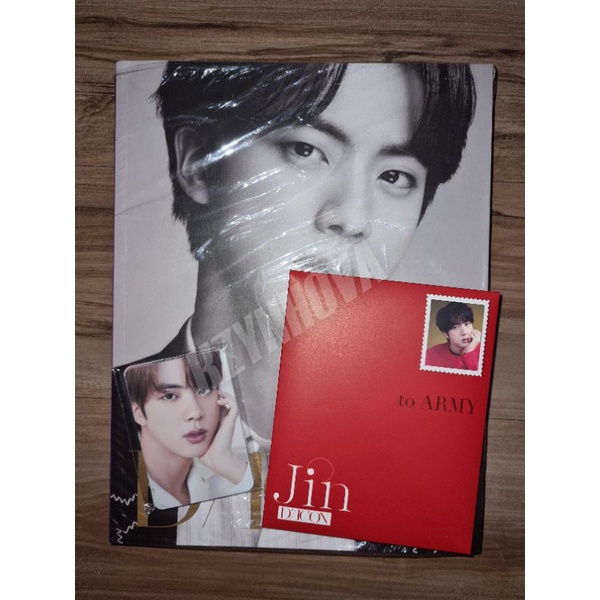 (BOOKED) BTS DICON JIN MAGAZINE + PHOTOCARD (SEALED) + ACCORDION (MAJALAH BTS DICON JIN)