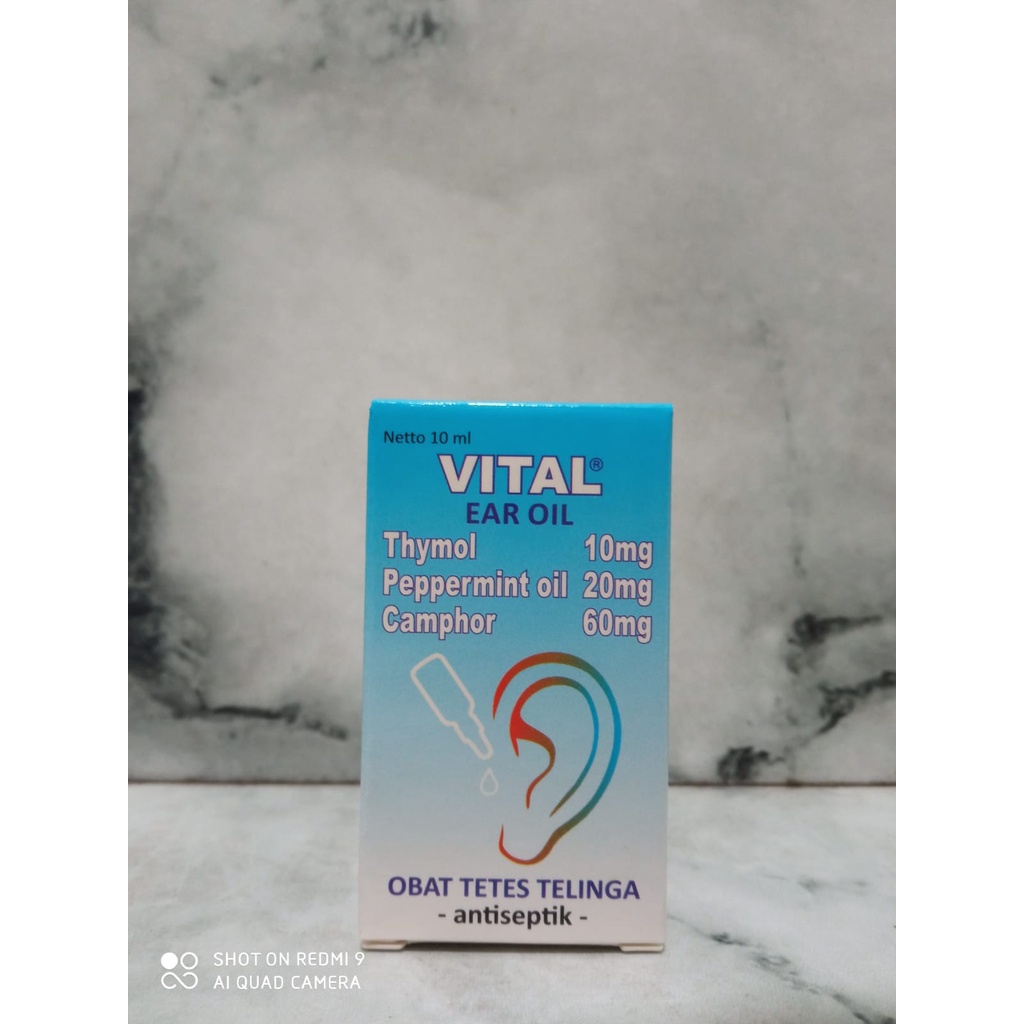 VITAL EAR OIL 10 ML - Obat Tetes Telinga Radang Antiseptik