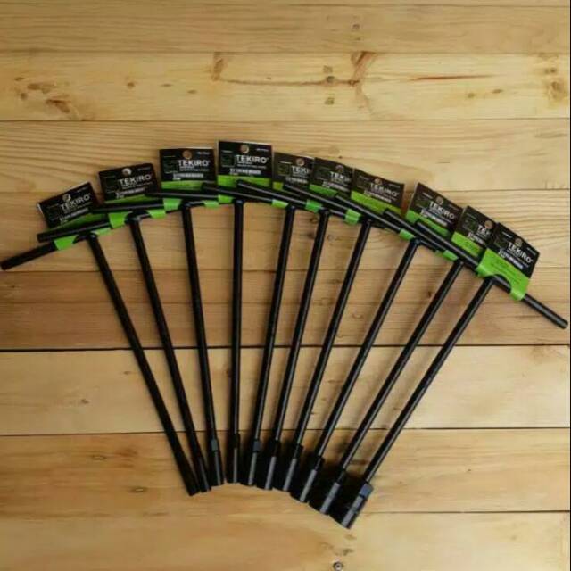 Kunci Sock T Set 10 pcs Tekiro ( Ukuran 7 8 9 10 11 12 13 14 17 19 mm)