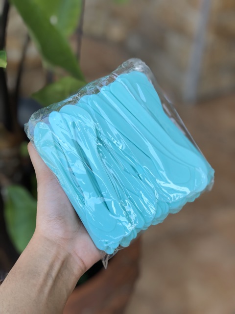 100 biji WARNA GROSIR TEBAL SPATULA MASKER / SENDOK MASKER / STIK MASKER MURAH WARNA WARNI