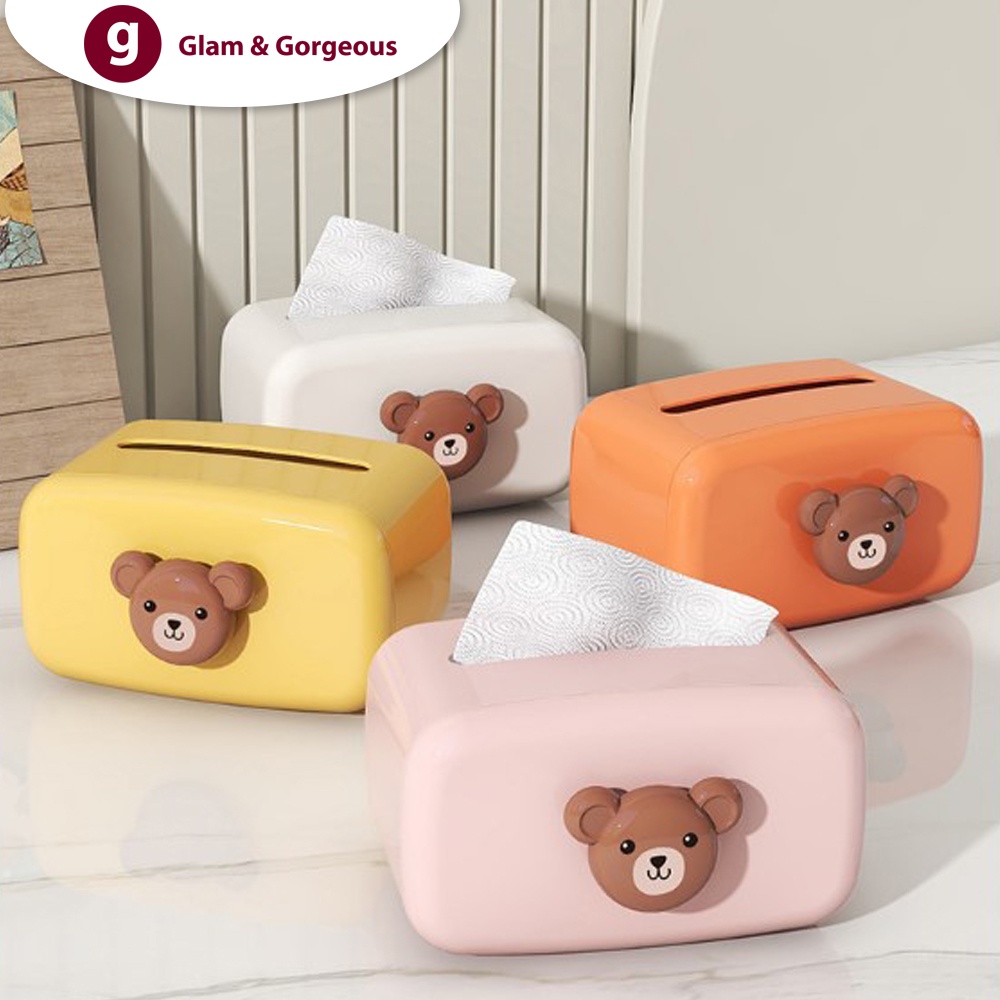 Kotak Tissue Box Organizer Tempat Wadah Tisu - KT006