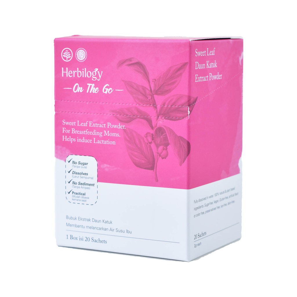 Herbilogy On The Go – Sweet Leaf Extract Powder Isi 20 Sachets