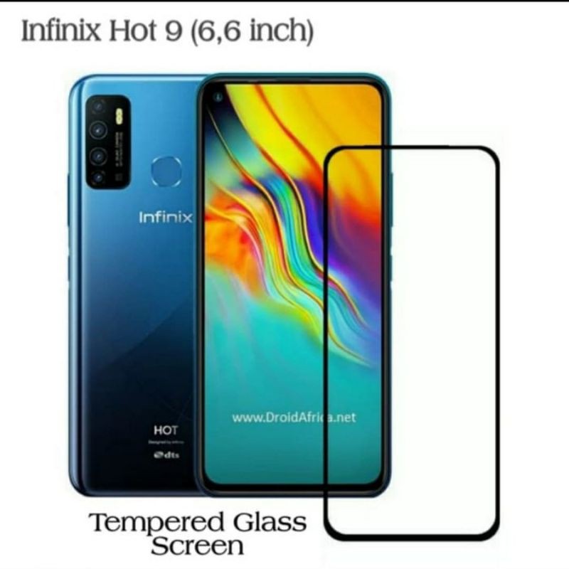 Tempered Glass Full 9d Infinix Hot 8 9 9 Play 10 10s 10 play Note 8 7 10 Smart 4 5 S4 S5 Tg