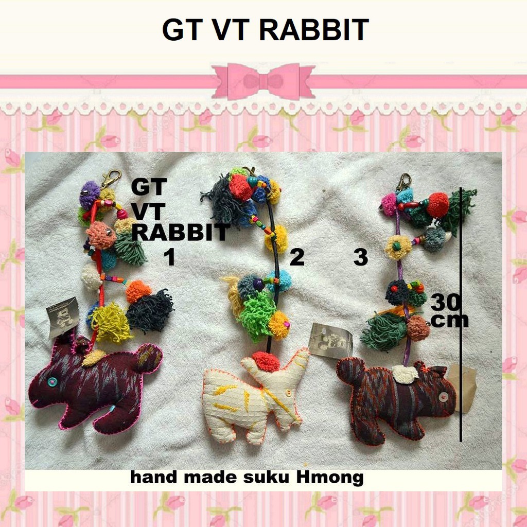 Gantungan Tas Boneka Lucu Thailand / Gantungan Kunci Motor Boneka Lucu Unik Thailand