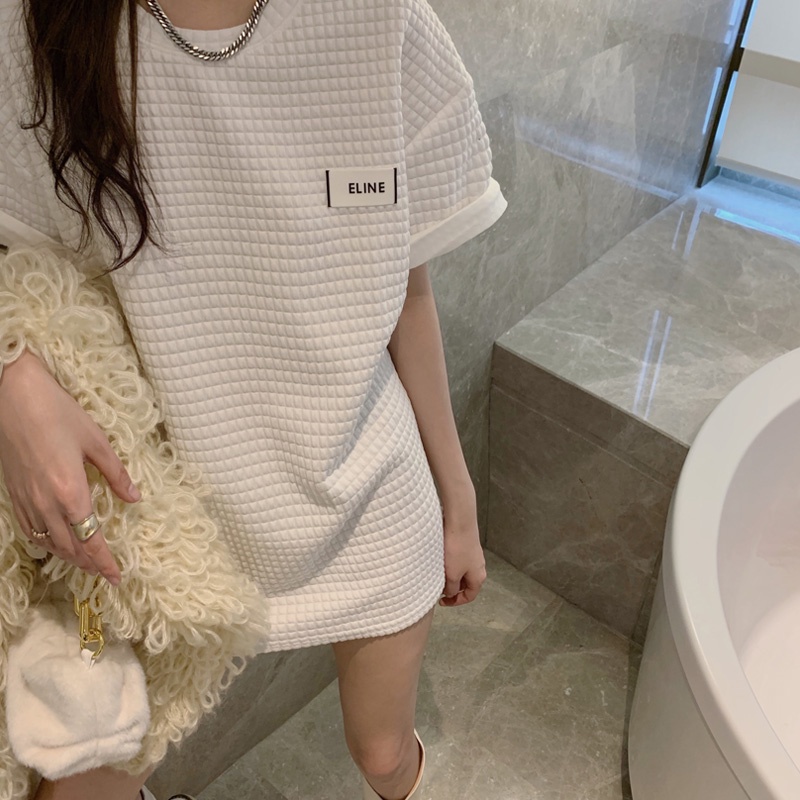 kaos lengan pendek putih atasan T-shirt oversize Korean style baju wanita