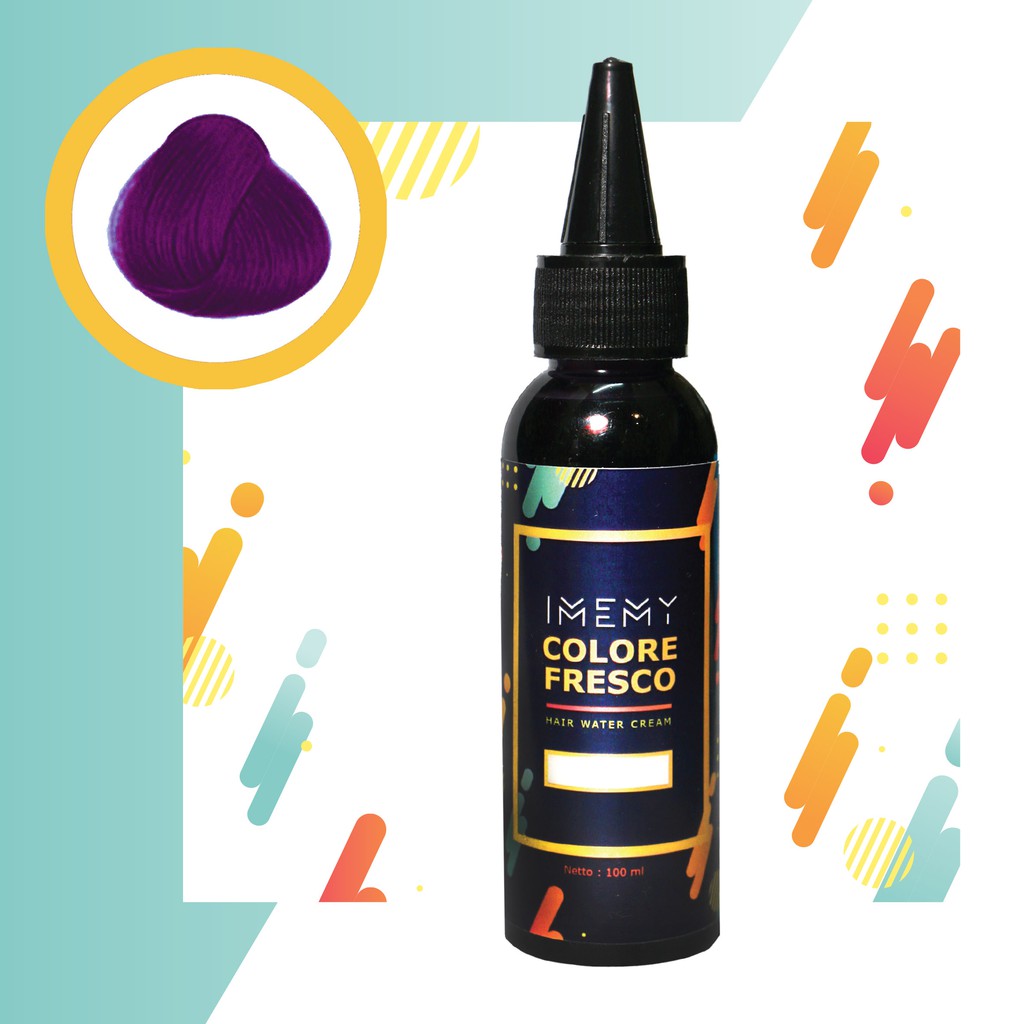 COLORE FRESCO - GRAPE color cream cat pewarna rambut ungu