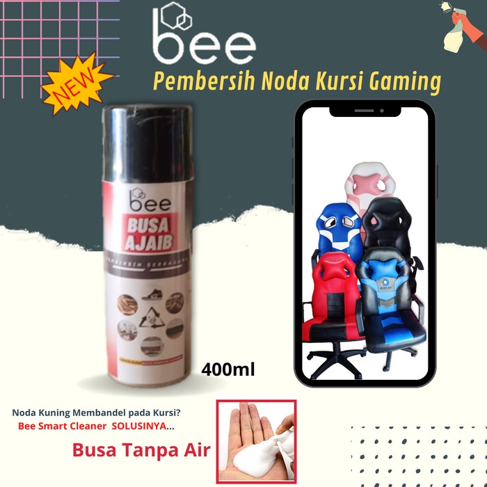 Pembersih Noda Kuning Kursi gaming - Spray Busa ajaib Bee smart