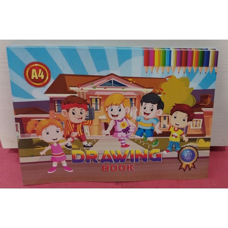 

buku gambar karakter anak A4 / pcs