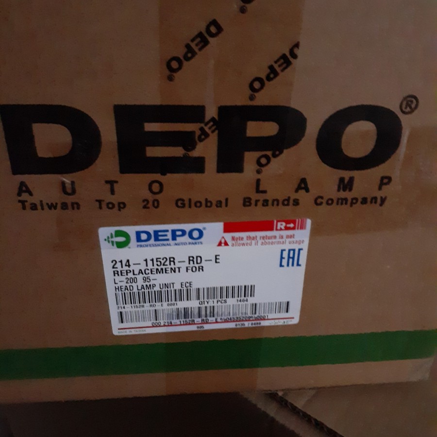 Headlamp lampu besar L200 strada Depo 1995-2006