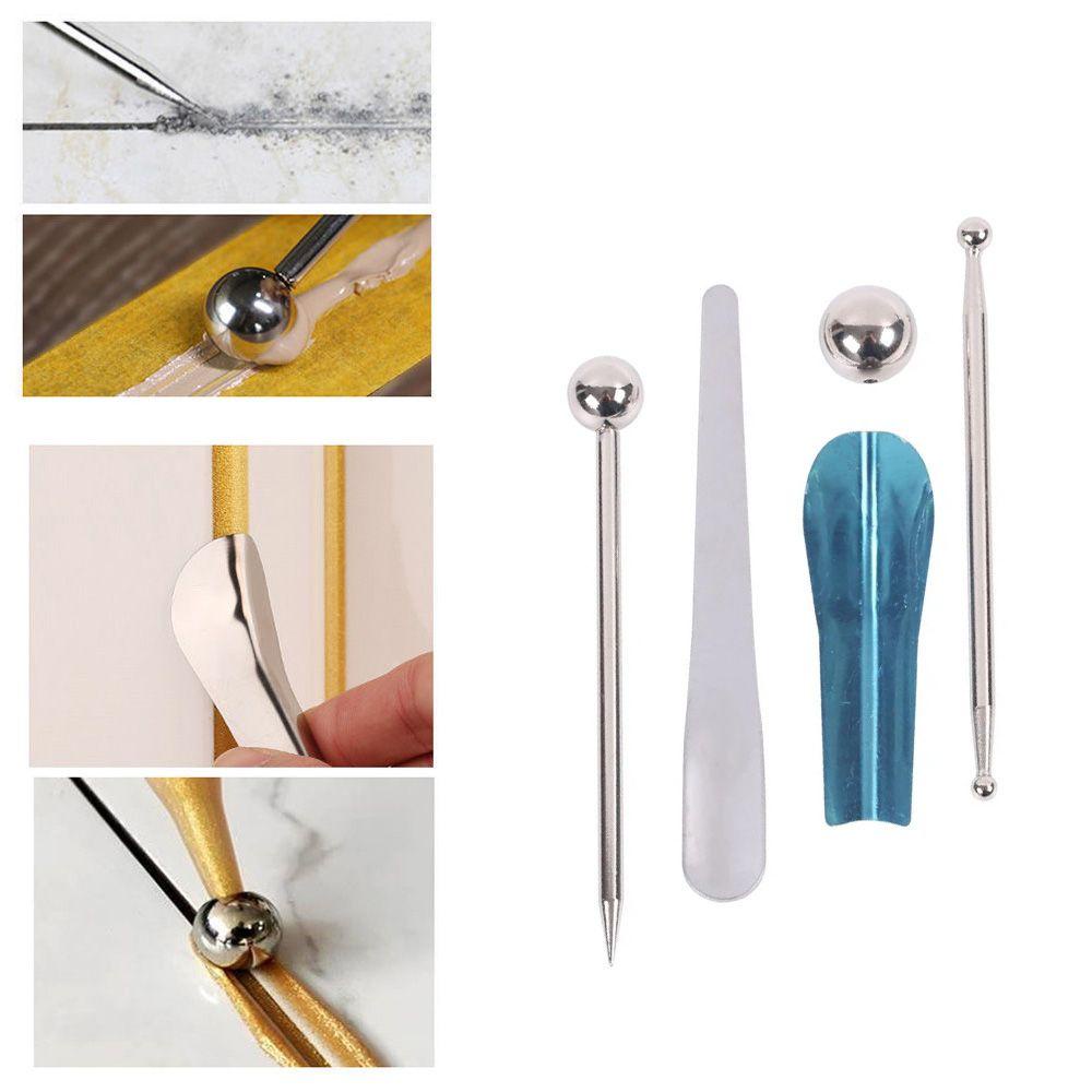 TOP Beauty Seam Hand Tools Sudut Siku Scraper Steel Pressed Ball Stick Tile Slotter