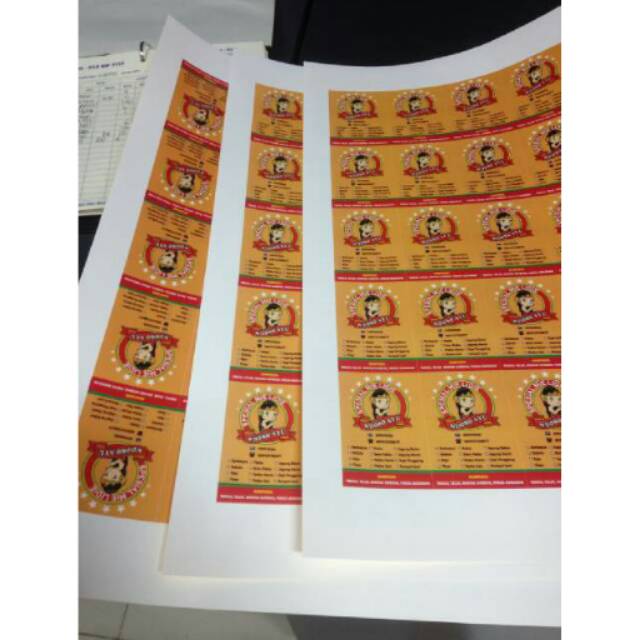 

CETAK STICKER KEMASAN/PACKAGING
