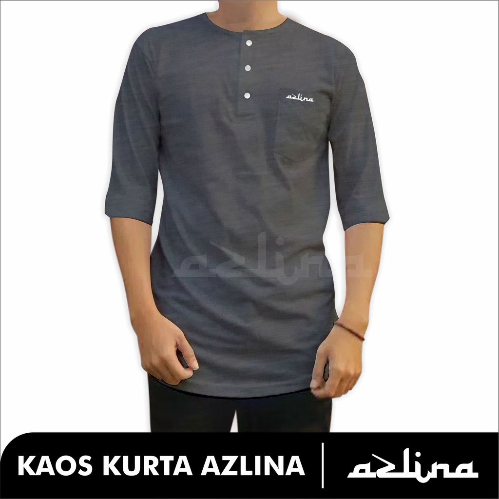 (COD) Baju Koko Kaos Kurta Pria Muslim Kekinian