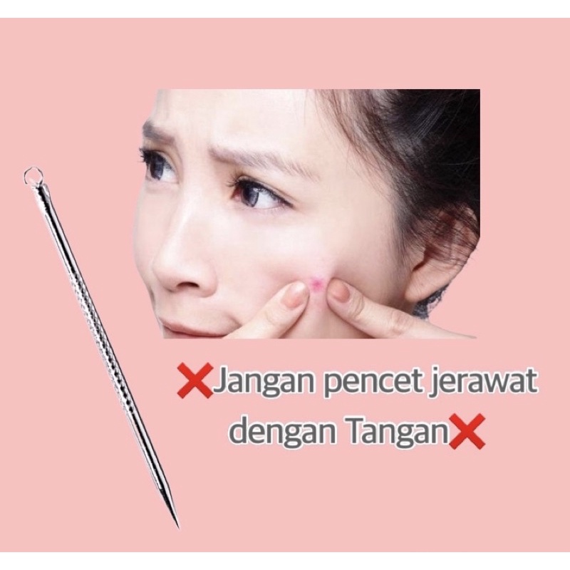 AZ Pembersih Telinga Korek Kuping Ear Wax Picker dan Tools Pencet Jerawat isi 7 pcs