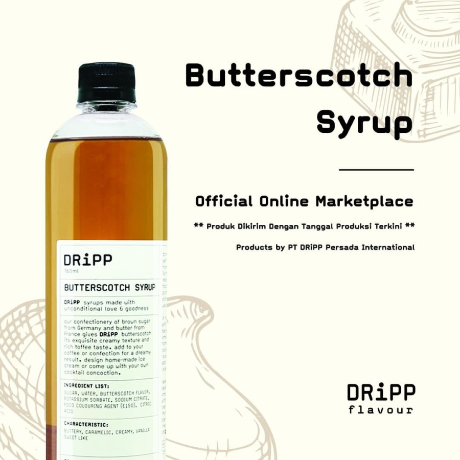 

DRIPP SYRUP BUTTERSCOTCH